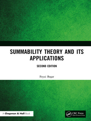 cover image of Summability Theory and Its Applications